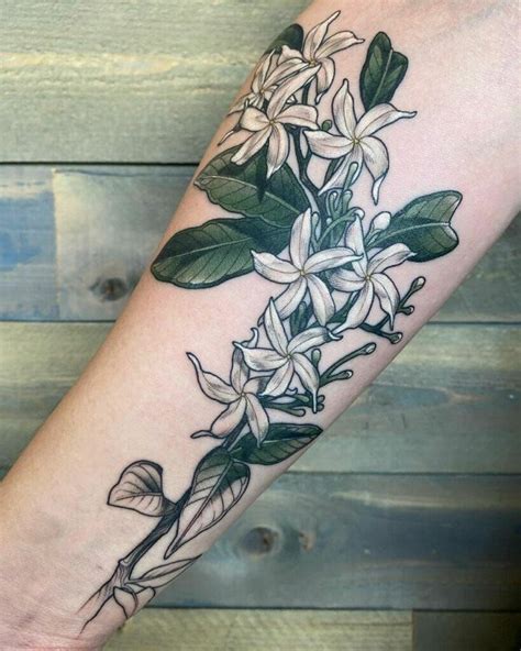 tattoo jazmin flor|101 Best Jasmine Flower Tattoo Ideas You Have To。